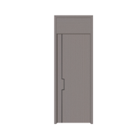 Vente directe d'usine, portes en plastique bois WPC imperméables au design moderne pour appartement, chambre, villa