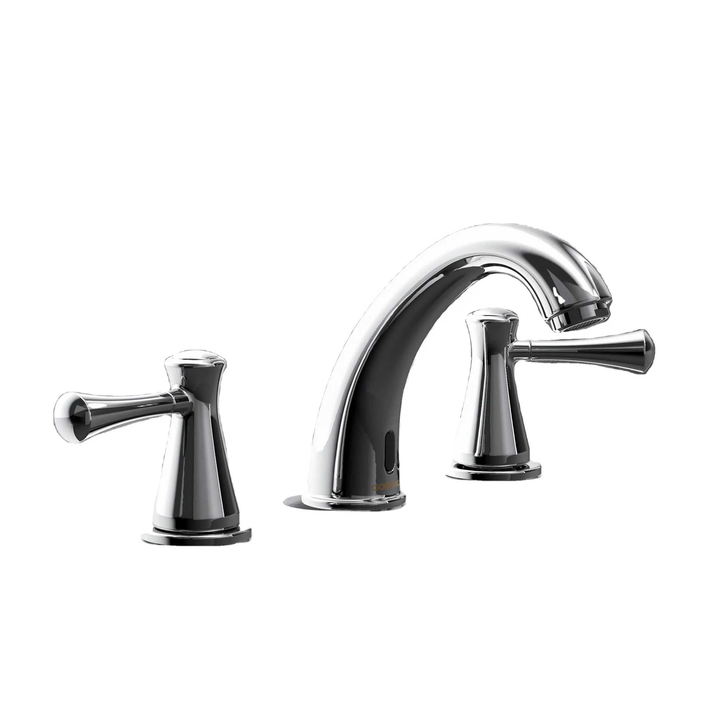Deck Mounted Double Handle Faucets Automatic Taps Touchless Amazon Top Sell Kitchen Faucets Sink Faucet