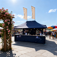 Carpa para Eventos al Aire Libre, Ferias Comerciales y Pascua, con Marco de Aluminio, 10x10 Pies, Plegable, Instalación Instantánea, Impresión de Logotipo Personalizada, Diseño Gratuito