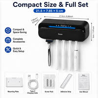 Maison Intelligente Familiale, Ion Négatif Intelligent 360 °   Supports de brosses à dents désinfectants UV pour salles de bain
