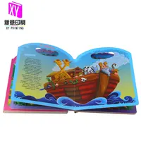 ילדים באיכות גבוהה של צביעת הדפסת boradbook התנ"ך סיפור עם יד צורת אשר יכול להרים נייד ספר