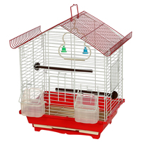 Cage à oiseaux en métal démarreur Complet petit oiseau canari finch cage blanche