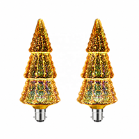 Ampoule Edison pour lumières de Noël, feux d'artifice 3D, ampoule LED B22 220v blanc chaud pour la décoration de la maison, de l'hôtel, du mariage, du bar