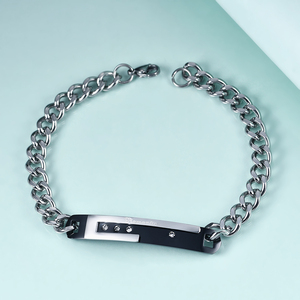Zhongzhe gioielli coppia <span class=keywords><strong>bracciali</strong></span> regalo di <span class=keywords><strong>san</strong></span> <span class=keywords><strong>valentino</strong></span> creativo titanio acciaio Anti appannamento libero uomini donne coppia braccialetto - Product Image 5