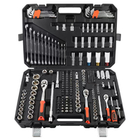 Kit d'outils de réparation automobile et industrielle robuste en acier au carbone 219 pièces – Outils à main multifonctions pour usage intensif