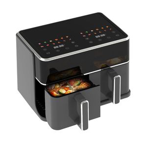 10L Double Basket Nonstick 2 Independent Control Panels Digital Air Fryer Dual Pot - Product Image 6