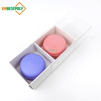 Lot de 2 boîtes cadeaux d'emballage en papier personnalisé avec insertion séparatrice pour dessert, donuts et gâteaux