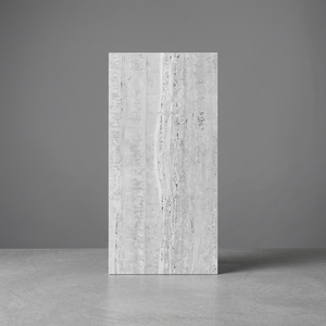 Travertino Gris, Baldosas de Porcelana Pulida de 24x48 Pulgadas para Pared y Piso, Aspecto de Piedra Travertino, 8.5mm - Product Image 4
