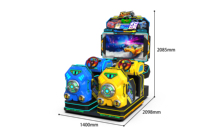 Simulateur de course automobile Speed Way à monnayeur, jeu vidéo d'arcade de conduite, machine de divertissement, en anglais, 110/220V, en plastique