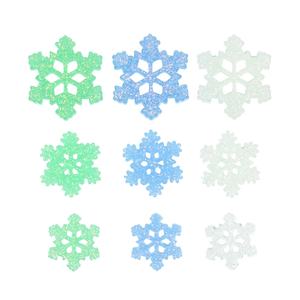 Cabochons en résine flocon de neige scintillant coloré Kawaii pour Noël, à dos plat, pour bijoux, artisanat et accessoires de décoration de Noël - Product Image 6