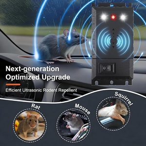 Répulsif à rongeurs électrique ultrasonique écologique 3 en 1 pour une utilisation en intérieur, en <span class=keywords><strong>voiture</strong></span>, en camping-car, dans un <span class=keywords><strong>garage</strong></span>, avec piles et alimentation USB - Product Image 6