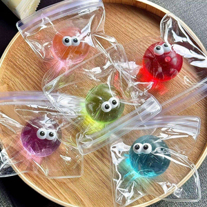 Onr Big Eyes Silly Face Silicone Maltose Squishy Creative Stress Relief Squeeze Toy Soft Slow Rising Cartoon <b>Fidget</b> - Product Image 1