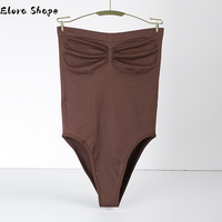 2026 Sous-vêtement gainant sans bretelles et sans couture pour femme, amincissant, avec contrôle du ventre, sans manches, coupe haute, string, gaine amincissante pour la taille
