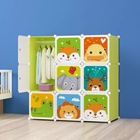 Armario de cubo multiusos de plástico modular, estante de exhibición de bricolaje