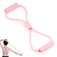 Bande de résistance Pilates en forme de 8, bande élastique en silicone pour exercices de yoga, entraînement physique