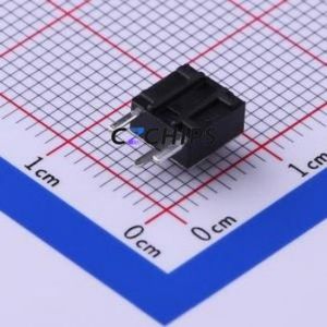 TC-1102DE-C-C Tactile Switch Bent Lead Through Hole-3P,6x6mm Switch Single Pole Single Throw Round Button 2.6N Right Angle - Product Image 2
