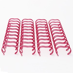 Buona qualità altro quaderno a fogli mobili per ufficio anello di rilegatura viola lucido bobina a spirale a doppio anello - Product Image 4