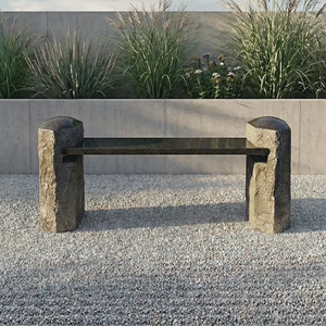 Banco <span class=keywords><strong>de</strong></span> Basalto Hecho a Medida con Superficie Pulida Antideslizante para Proyectos <span class=keywords><strong>de</strong></span> Paisajismo en Plazas y Calles - Product Image 1