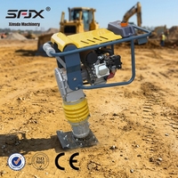 XINSDA Compacteur vibrant industriel à essence, moteur 5.5-6.5HP, haute efficacité, 75kg, garantie 1 an