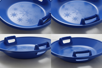 Sports d'hiver Remorqueur à neige gonflable en plastique résistant au froid Banana Boat Sled for Children All Mountain Eco-Friendly Family Winter