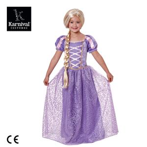 ODM seluruh penjualan Halloween TV & Film terinspirasi kostum putri untuk anak perempuan peri Rapunzel berdandan pakaian untuk anak-anak - Product Image 1