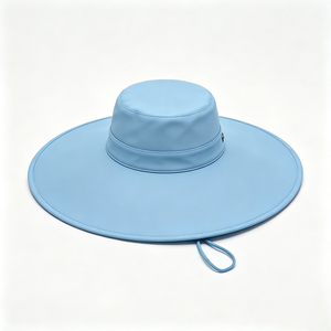 Chapeau de soleil à large bord pour femme UPF50+, protection UV, sangle de menton réglable, chapeau de plage pour l'extérieur - Product Image 5