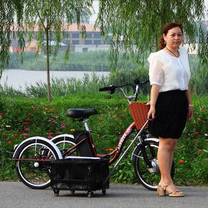 Triciclo Eléctrico para Adultos de 20 Pulgadas con Bajo Peldaño, 7 Velocidades, Ruedas Traseras Dobles Estables para el Transporte Diario Urbano de Personas Mayores - Product Image 5