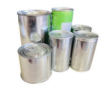 Vente en gros Boîte ronde hermétique de qualité alimentaire en métal pour thé, café 100% Boîte de stockage hermétique avec couvercle pour écrou