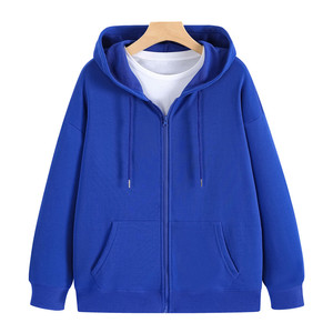 260g Twill Cotton Touch Polyester Zip <b>Hoodie</b> for <b>Men</b> Casual Streetwear - Product Image 2