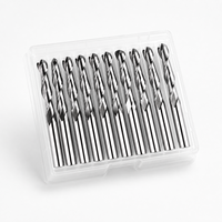 HRC55 Tungsten Carbide Ball End Router Bits 2 Flute CNC Alat Pemotong Kayu Bola Baja Wolfram Alat Pertukangan Kayu