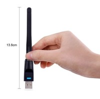 Ralink-tarjeta de red inalámbrica RT5370 de 150Mbps, miniadaptador USB 2,0, WiFi, antena, PC, LAN, receptor Dongle 802,11 b/g/n