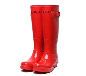 סיטונאי אופנה יצרן וולינגטון עמיד למים gumboot pvc גשם מגפי נשים - Product Image 3