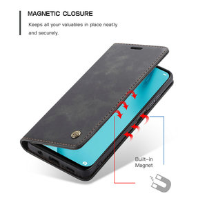 CaseMe Retro Dell'unità di elaborazione di Caso di Cuoio Del Raccoglitore Con Slot Per Schede Cassa Del Telefono Delle Cellule Della Copertura di Vibrazione Per Huawei Nova 7i - Product Image 4