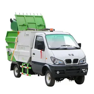 All-closed rear loading kitchen garbage/waste collection truck/vehicle with bin tipper and dumping