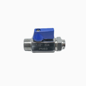 Vannes à boisseau sphérique miniatures SS manuelles OEM avec raccords NPT/à brides/filetés pour le contrôle des lignes pneumatiques et les produits chimiques industriels - Product Image 4