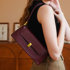 Sac à main français pour femme en PU de luxe personnalisé, avec fermeture éclair personnalisée, sac à bandoulière tendance - Product Image 1