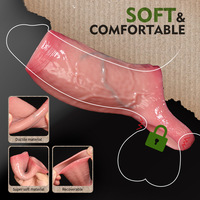 Manchon pénien pour hommes - Épaississant et agrandissant en silicone, pour une éjaculation retardée transfrontalière, devient un type de sex toy