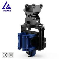 Marteau vibrant hydraulique certifié CE à prise latérale pour excavatrice, idéal pour la construction de quais
