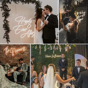 大型定制发光二极管霓虹灯标志婚礼生日派对礼品沙龙或标志个性化电子名称标志 - Product Image 4