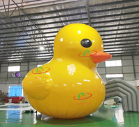 Canard flottant pour l'extérieur Canard gonflable de dessin animé modèle mignon personnalisé Canard jaune publicitaire