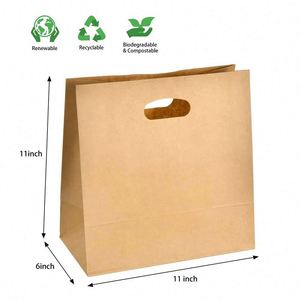 <b>Biodegradable</b> Custom Printed Small Die Cut Handle Design <b>Paper</b> Bag Retail Garment Shopping Kraft <b>Paper</b> Bags With Your Own Logo - Product Image 3