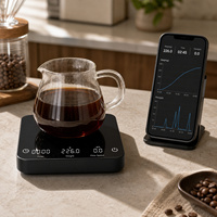   Balance à café avec minuteur, précision 0,1g, capacité 2kg, affichage LED du débit pour expresso et pour-over