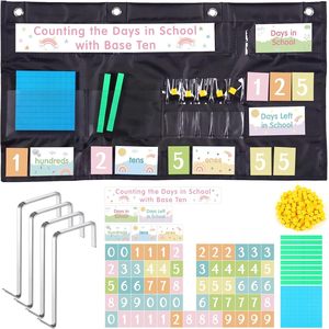Tabla de Bolsillo para Contar Días, Herramienta de Matemáticas para el Aula con Valor Posicional en Base Diez para la Escuela - Product Image 1