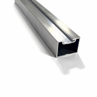 Accessoires de terrasse en composite WPC imperméable sans vis, poutre en aluminium utilisée pour les murs et sols extérieurs