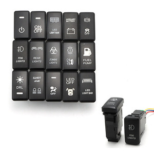 Nhiệm vụ nặng nề kép Rocker ChuyểN 12V/24V Prado Hilux Reiz Landcruiser ánh sáng nút điều khiển ON/OFF cho TOYOTA xe ô tô - Product Image 2