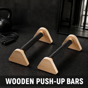 Barres <span class=keywords><strong>de</strong></span> dips russes en bois massif en forme <span class=keywords><strong>de</strong></span> I pour entraînement <span class=keywords><strong>de</strong></span> rue, équipement <span class=keywords><strong>de</strong></span> fitness pour hommes - Product Image 2