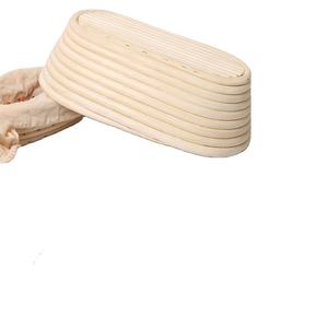 Cesta Ovalada de Ratán 100% Hecha a Mano, Cesta de Ratán Natural para Fermentar Masa de Pan - Product Image 3