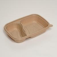 Couvercle de récipient alimentaire en fibre de riz rectangulaire biodégradable multi-usages jetable écologique sans BPA micro-ondable