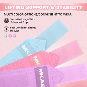 สายรัดข้อมือยกน้ำหนัก MKAS รุ่น Heavy Duty สำหรับออกกำลังกาย รุ่นใหม่ล่าสุด สำหรับผู้หญิง สายรัดข้อมือช่วยพยุงข้อมือสำหรับการฝึกความแข็งแรง - Product Image 4