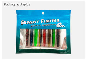 Appâts de poisson flottants <span class=keywords><strong>Tube</strong></span> sonore en verre intégré Insecte doux flottant Pêche en mer d'eau douce - Product Image 5